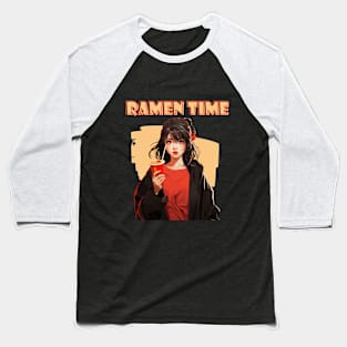 Chic Ramen Time Baseball T-Shirt